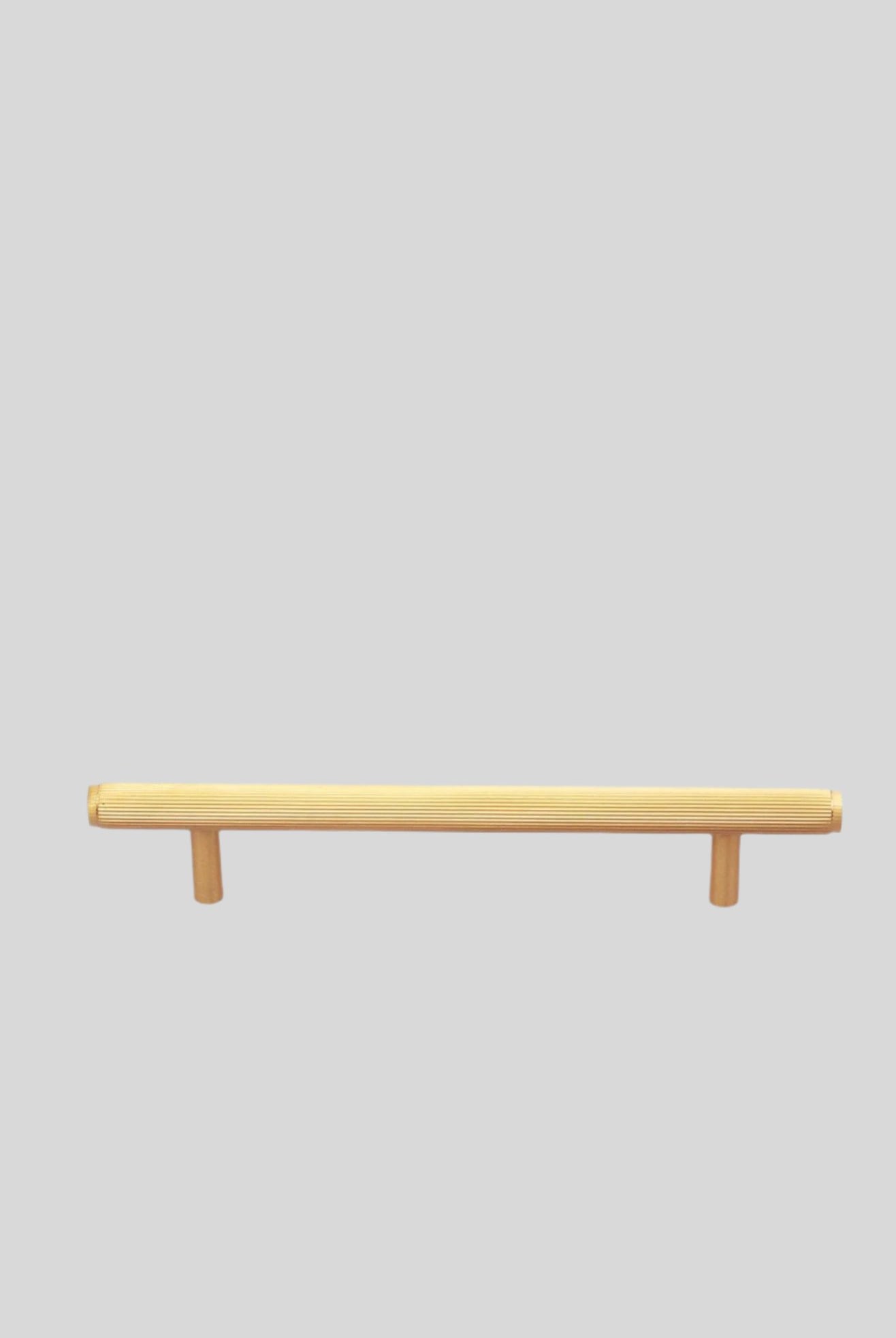 Metalware Direct Trafalgar Solid Brass Matt Finish Knurled T-Bar Kitchen Cupboard Handles