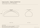 Forge Cup Pull technical drawing with dimensions
