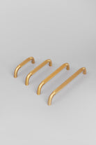 Metalware Direct Cabinet Knobs & Handles Satin Brass Solid Knurled T Bar Kitchen Gold Cupboard Handles